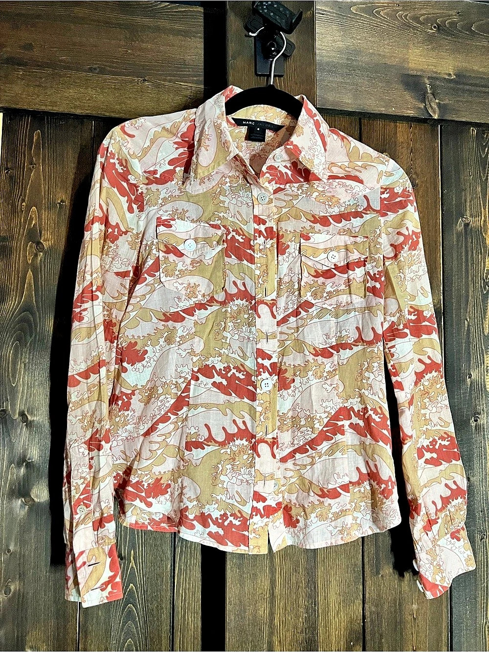 Marc Jacobs Abstract Print Button Down Size 4